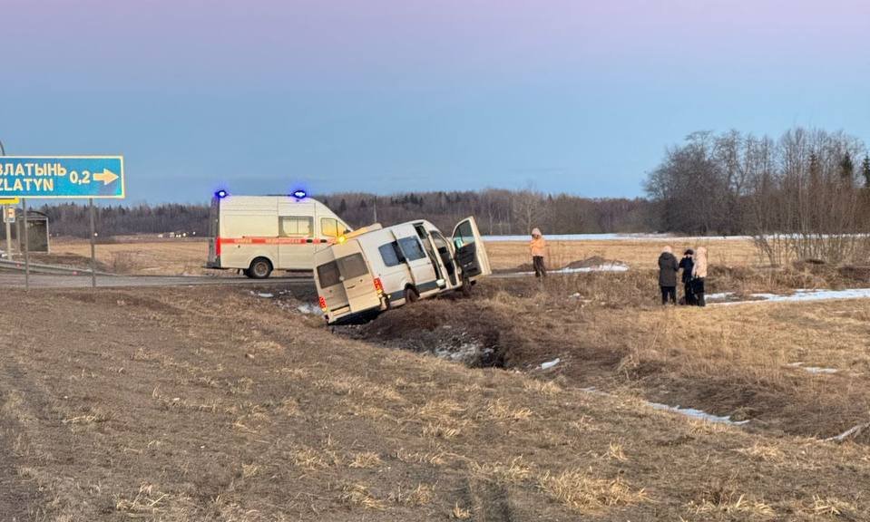 Микроавтобус съехал в кювет на трассе «Вологда – Новая Ладога», водитель погиб - Кроме того, травмы получил несовершеннолетний пассажир, его госпитализировали.