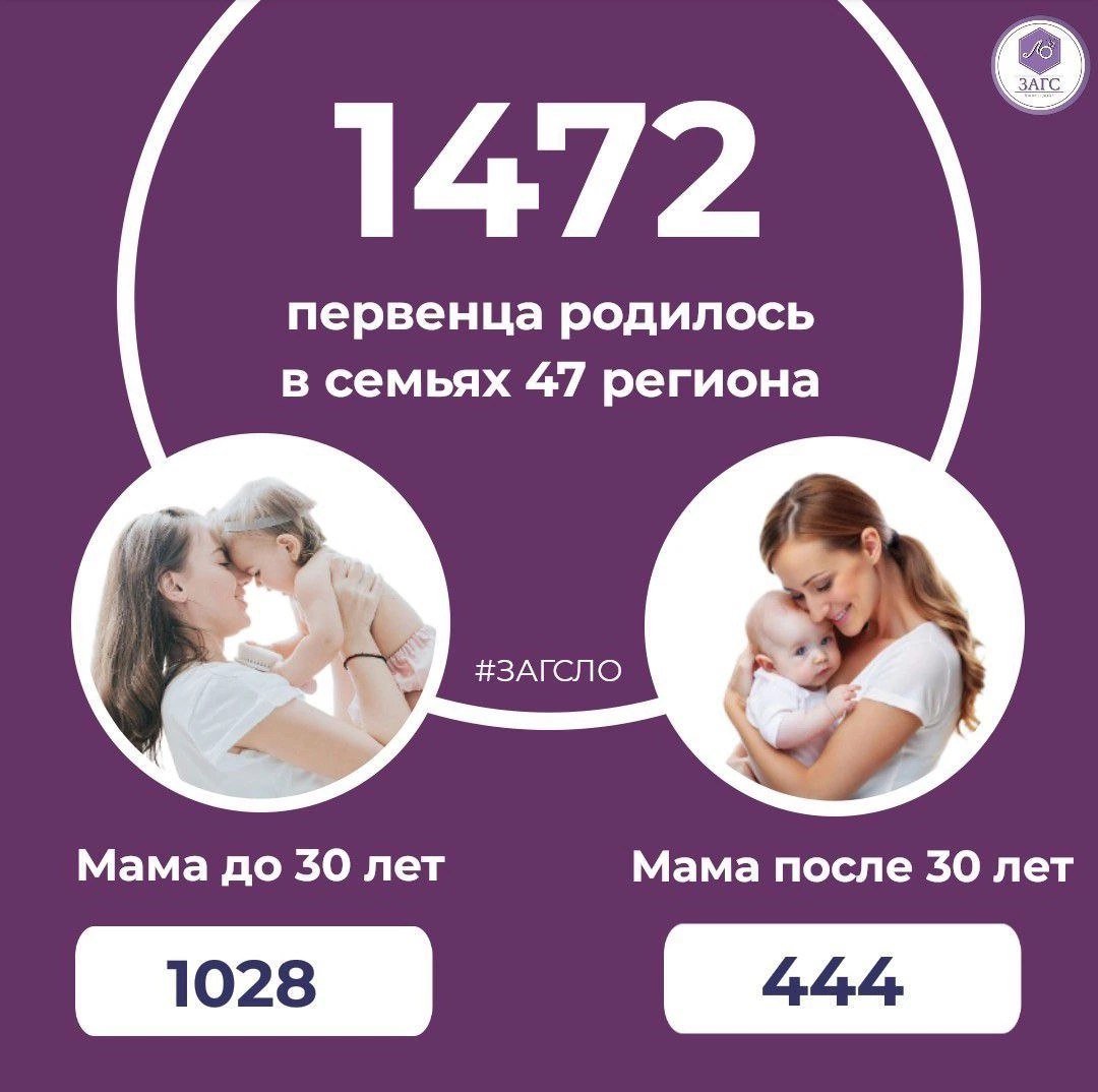 В семьях Ленобласти с начала года родилось почти 1500 первенцев - Всего с начала года в Ленобласти родились 3378 детей.