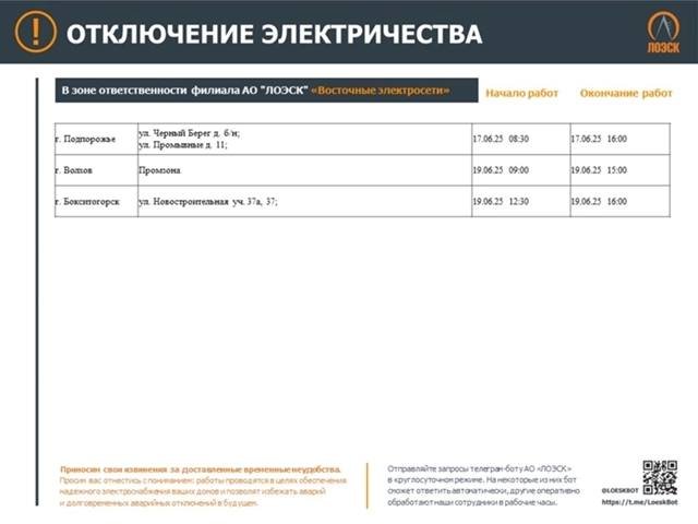 Где не будет электричества в Ленобласти на следующей неделе: график отключений - На следующей неделе в 47-м регионе пройдет плановый ремонт на объектах энергетической инфраструктуры