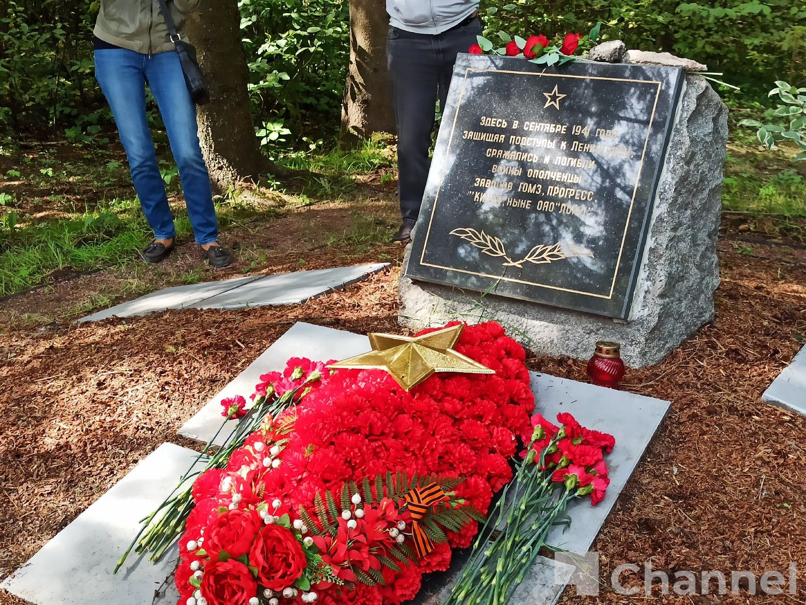 Под Гатчиной на месте сожжённой в годы ВОВ деревни прошла акция памяти - Сегодня состоялась акция памяти у стелы на месте сожжённой нацистами в годы Великой Отечественной во