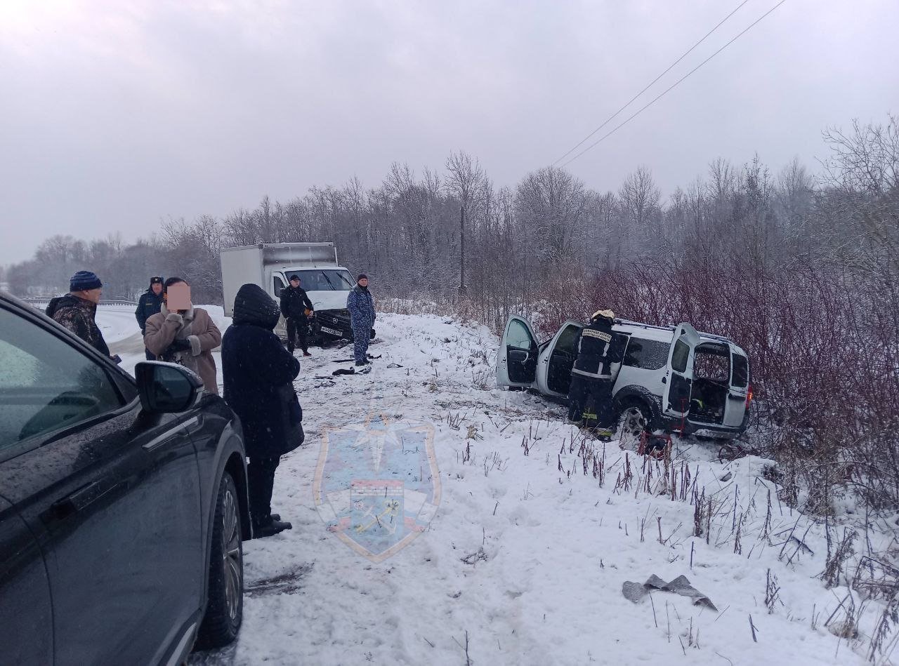 Трое детей пострадали в лобовом ДТП в районе поселка Назия - Лоб в лоб столкнулись Лада и Газель.