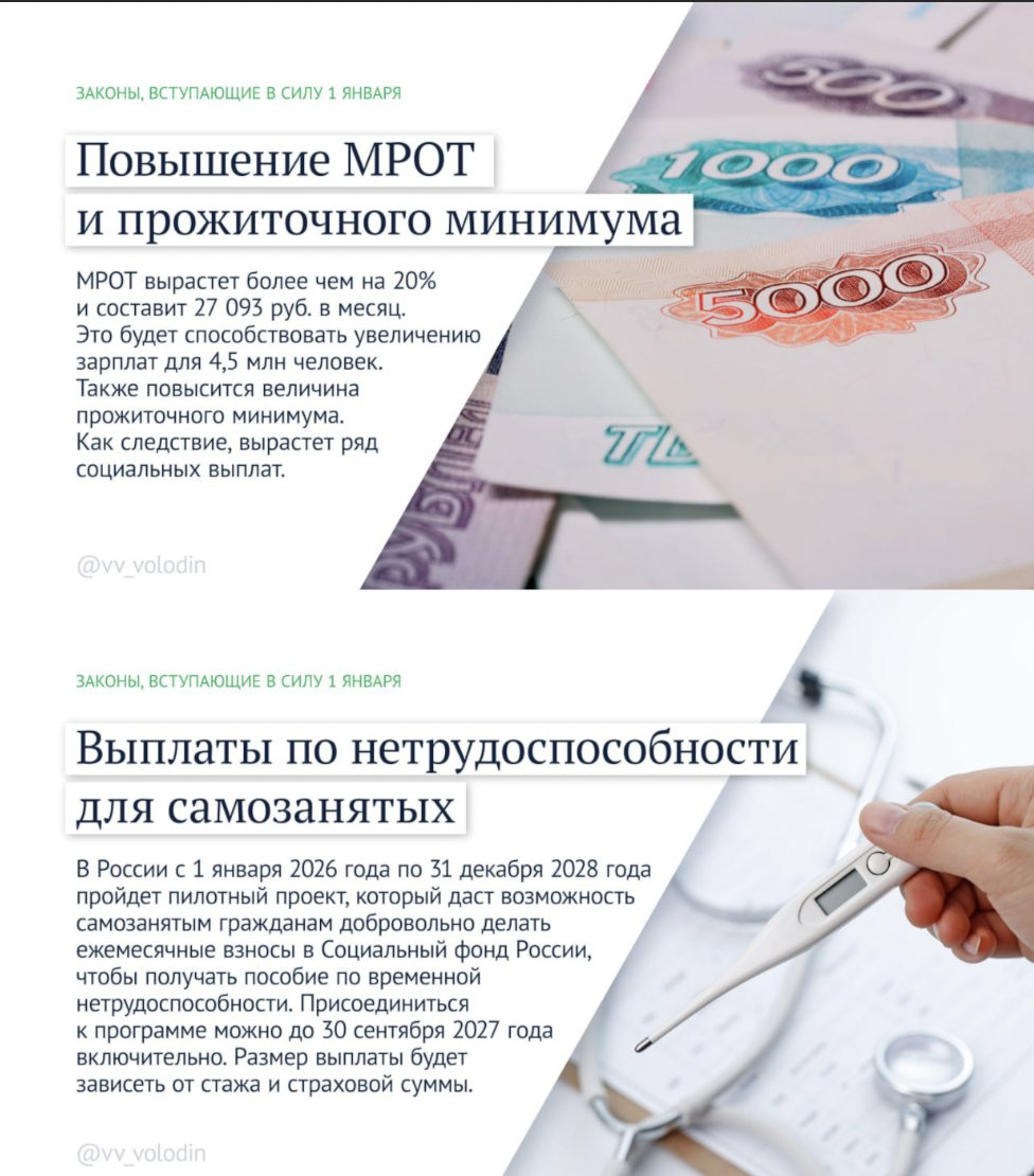 Володин рассказал о законах, вступающих в силу в январе - В частности, расширяются меры поддержки семей, заработает ряд законов, направленных на поддержку уча