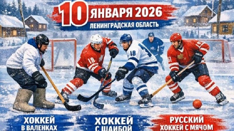 Всероссийский День русского дворового хоккея отметят в Ленобласти - В Ленинградской области 10 января впервые пройдет Всероссийский день русского дворового хоккея.