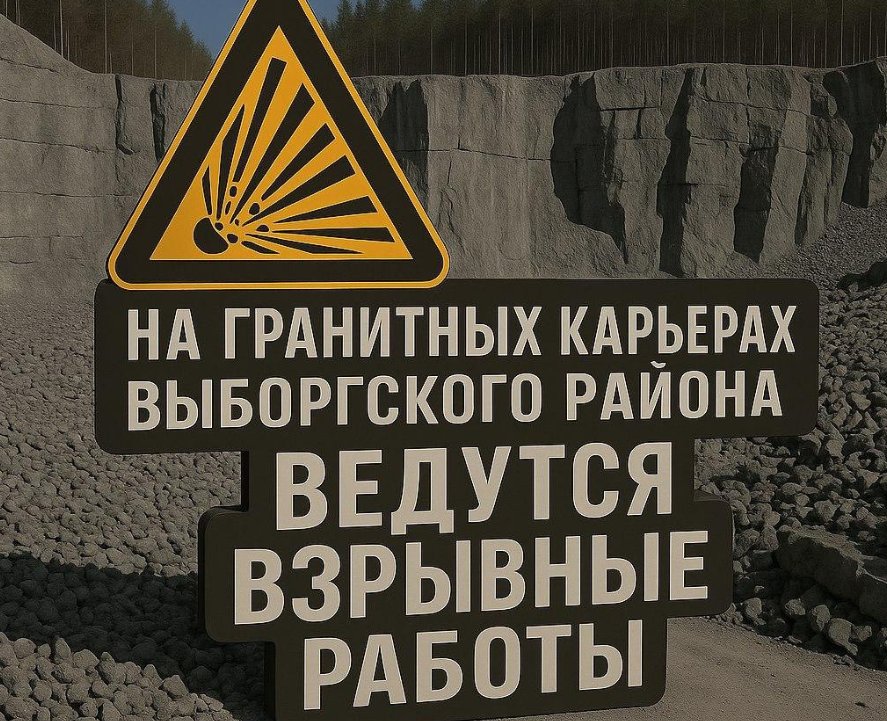 В Выборгском районе пройдут взрывные работы на карьере - Жителей района предупредили о плановых взрывных работах в карьере рядом с Гаврилово 22 января.