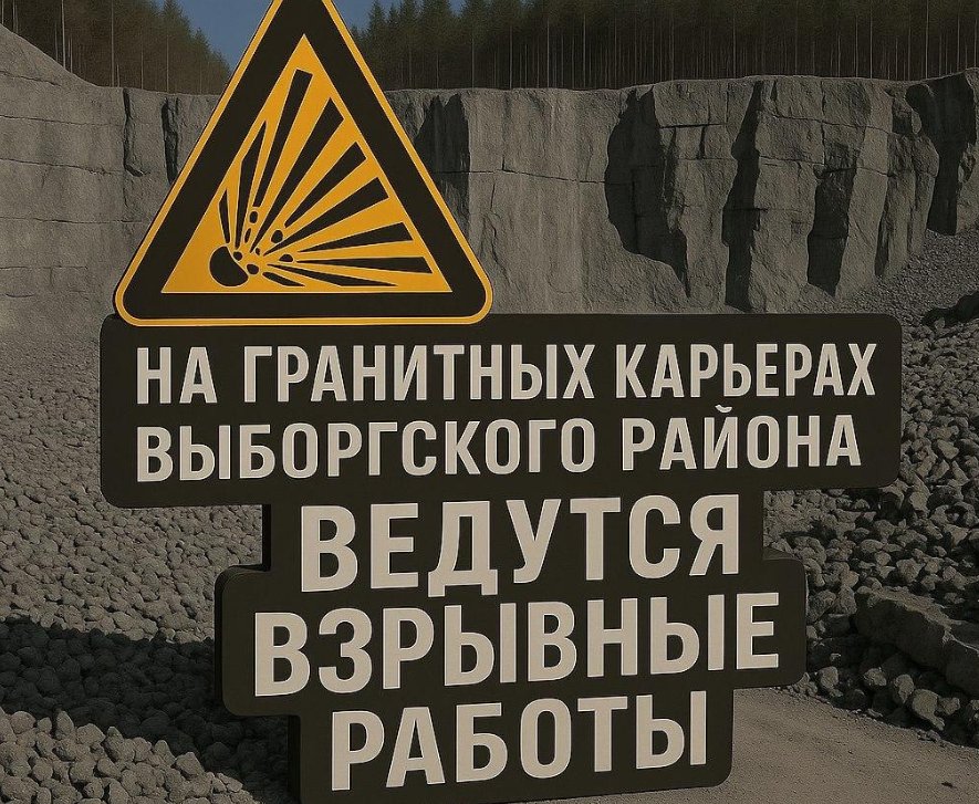 Взрывные работы пройдут в Выборгском районе в среду - Грохот будет вызван работами на карьере Эркиля».