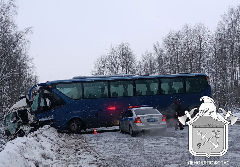 После аварии с пассажирским автобусом в Синявино прокуратура начала проверку - В результате происшествия пострадал один человек.