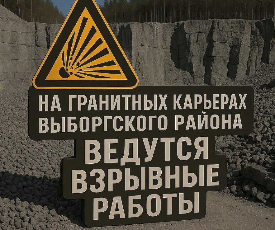 В Выборгском районе снова пройдут плановые взрывные работы - Соответствующие работы пройдут на карьере в Селезневском поселении.