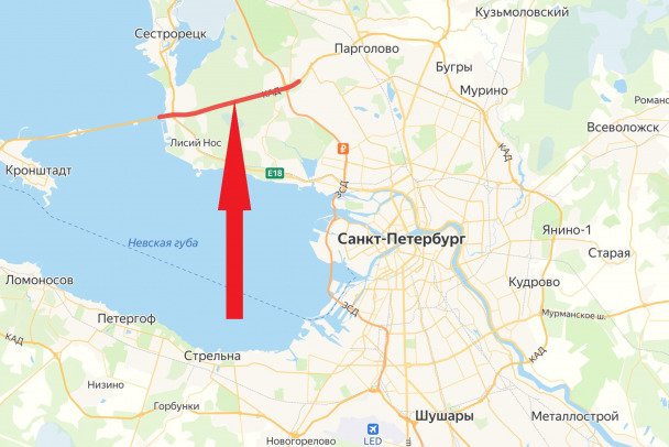 Часть внешнего кольца КАД в Петербурге перекроют на пять месяцев - Движение транспорта будет организовано по внутреннему кольцу — по одной полосе в каждом направлении.
