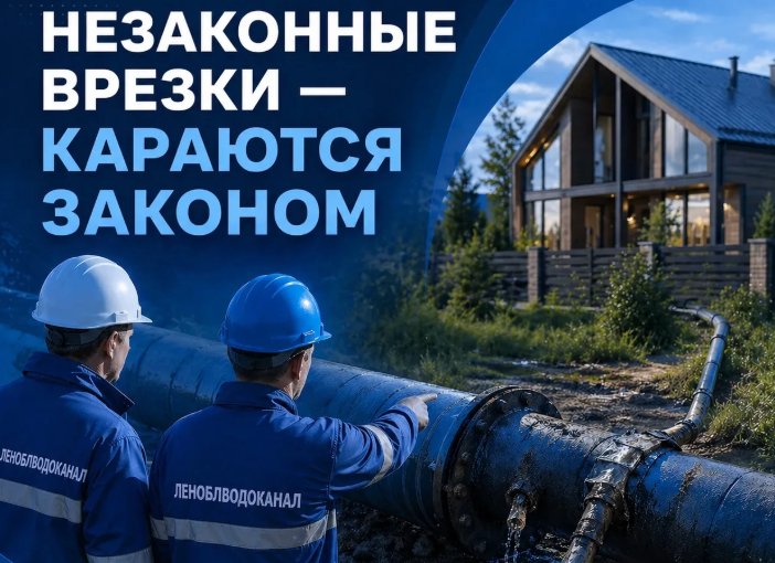 Ленинградцев предупредили о серьезной ответственности за незаконные врезки в водопровод - За самовольное потребление предусмотрены не только штрафы, но и уголовное преследование.
