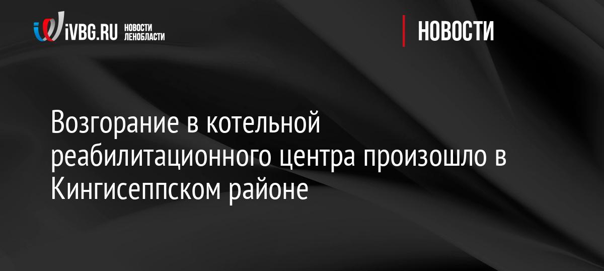 Возгорание в котельной реабилитационного центра произошло в Кингисеппском районе