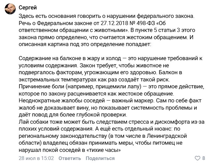 Видео с травмой, переполох в Тихвине и карантин: что известно о ситуации с собакой на балконе - Видео о травмированной собаке взорвало соцсети и заставило жителей Тихвина бить в набат: по их слова