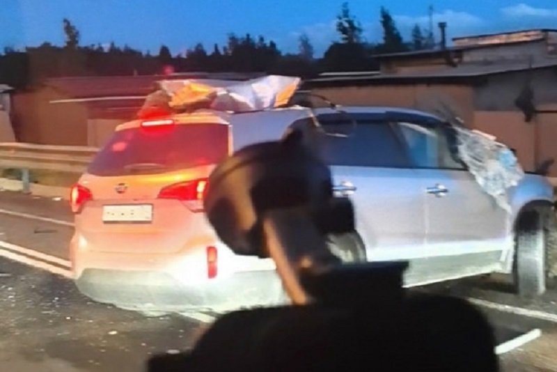 Двое взрослых погибли и трое детей пострадали в ДТП с дорожной службой недалеко от Мурино - Два человека погибли и трое детей пострадали в ДТП на 33-м километре внутреннего кольца КАД на грани