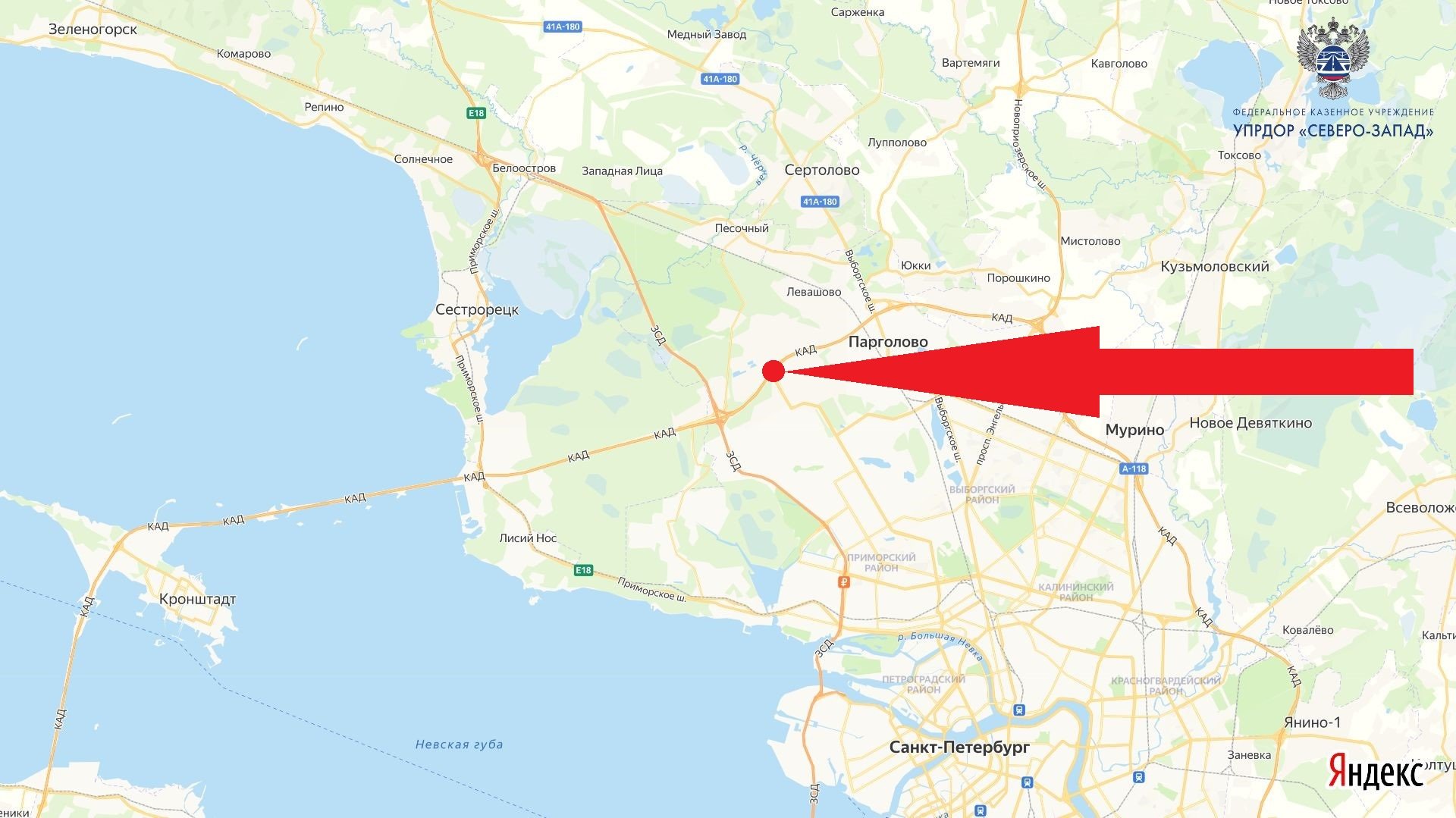 На КАД полностью перекроют съезд на Парашютную улицу - Ограничения будут действовать с 23:00 7 августа до 4:00 10 августа 2026 года.