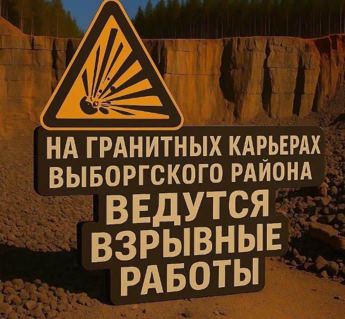 Взрывные работы пройдут в Выборгском районе 20 августа - В карьере Гончаровского произведут массовые взрывы.