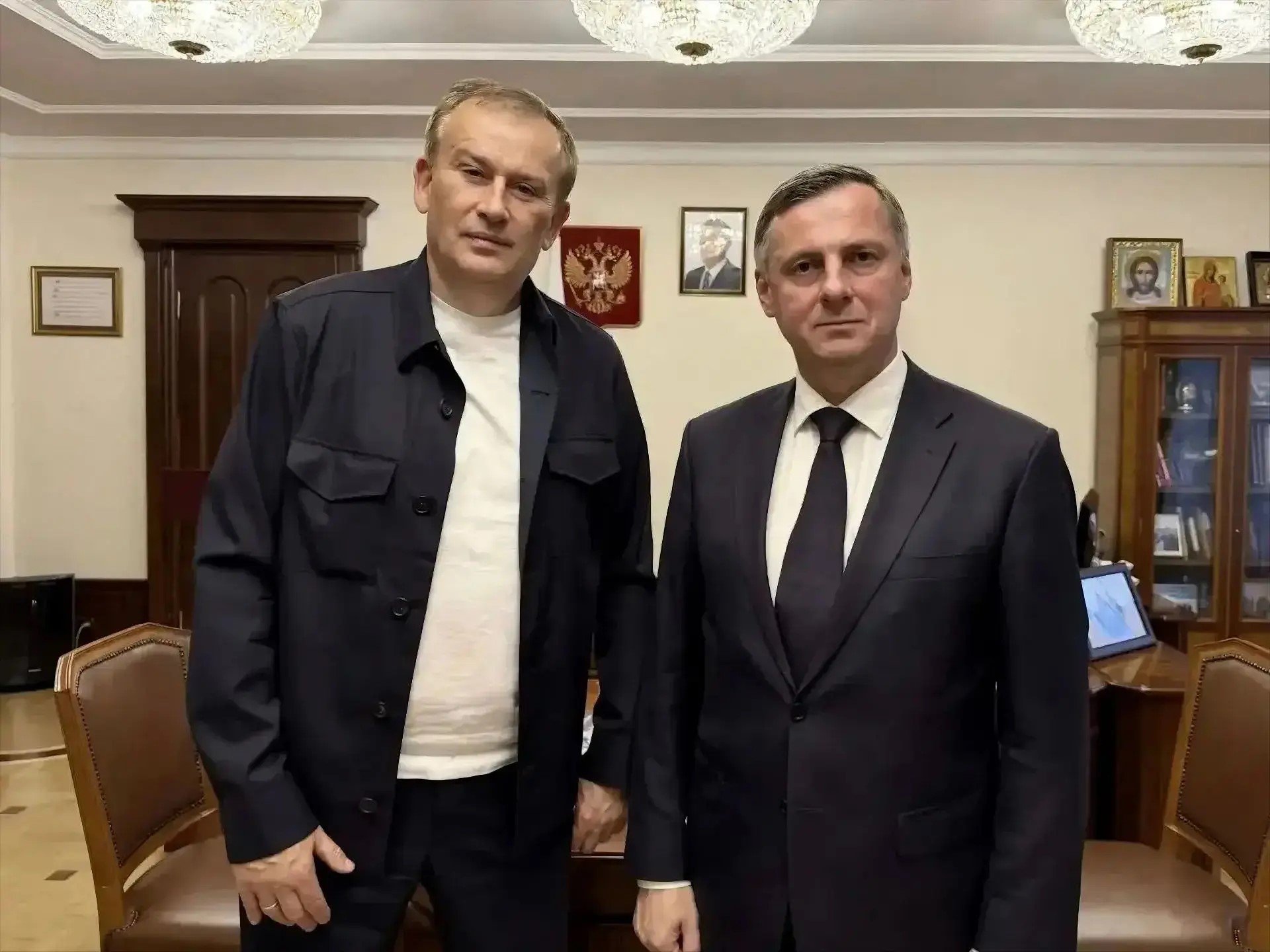 Александр Дрозденко обсудил с ИППО сохранение наследия и поддержку участников СВО - Губернатор Ленинградской области провел встречу с заместителем председателя Императорского Православ