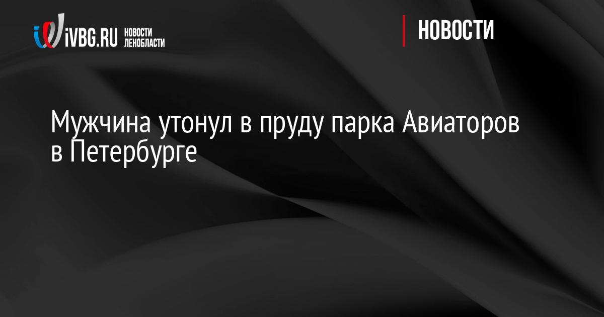 Мужчина утонул в пруду парка Авиаторов в Петербурге