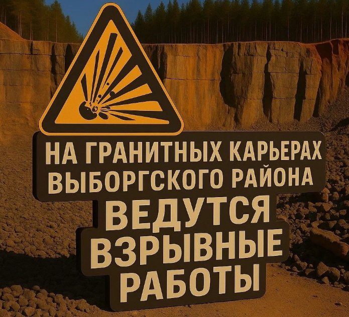 На карьерах Выборгского района прогремят взрывы до 25 сентября - Работы будут проходить всю эту неделю.