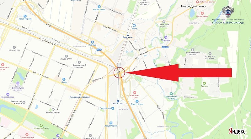Схема движения изменится в Токсовском тоннеле на КАД - На 31-м километре КАД Петербурга с 29 сентября по 16 октября временно изменится схема движения из-за
