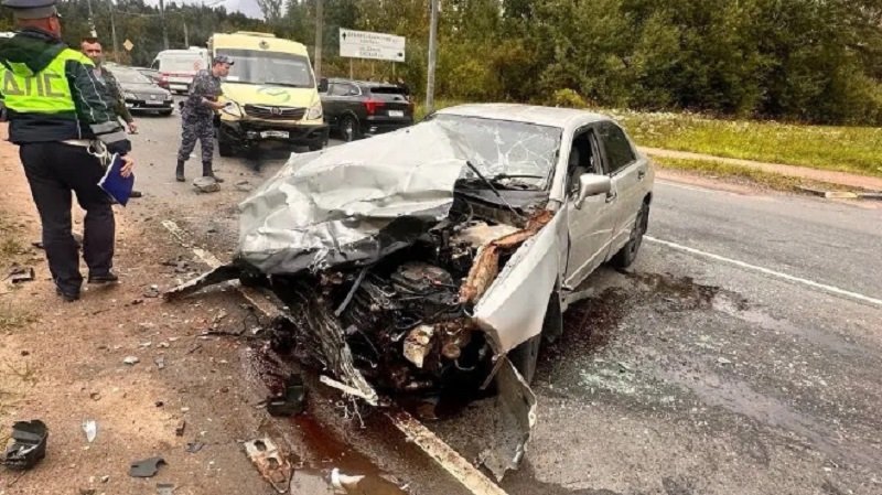 Росгвардейцы помогли водителю, серьезно пострадавшему после ДТП в Ломоносове - Водитель получил тяжелые травмы в ДТП на улице Федюнинского в Ломоносове после столкновения двух авт