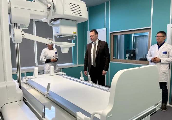 Городская поликлиника Выборга получила современный рентген-комплекс - В медучреждении модернизировали кабинет диагностики.