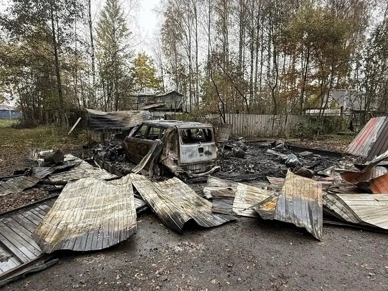Мужчина поджег гараж соседа вместе с иномаркой во Всеволожском районе - Вечером 11 октября в Мурино Всеволожского района сгорели гараж и находившийся внутри автомобиль Kia