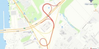 На КАД в районе Вантового моста поочередно перекроют пять съездов